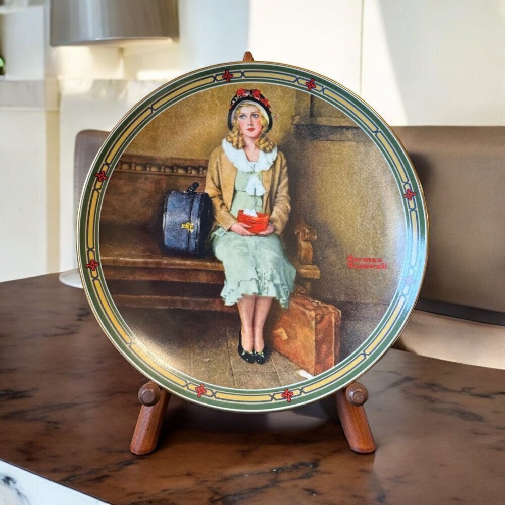1985 A Young Girl's Dream Norman Rockwell Collector Plates